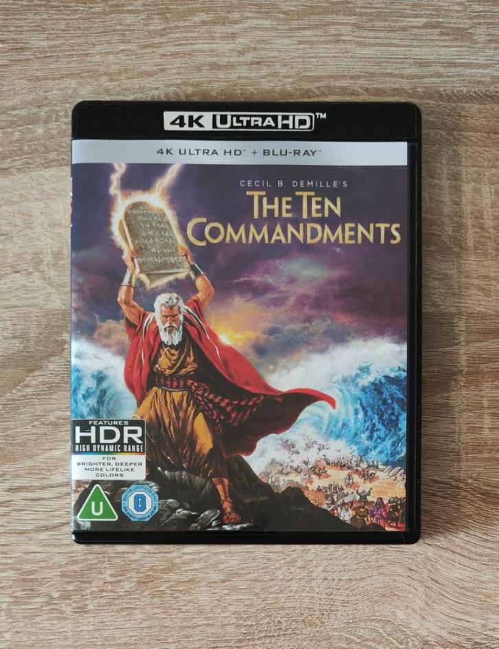 The Ten Commandments - 4K UHD + Bluray, Cd's en Dvd's, Blu-ray, Zo goed als nieuw, Actie, Ophalen of Verzenden
