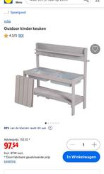 Houten kinderkeuken Lidl grijs buiten, Ophalen, Gebruikt, Hout