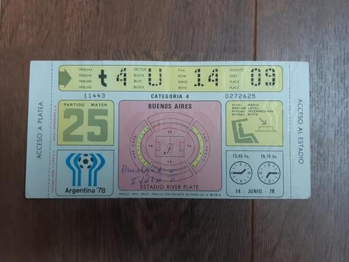 Voetbalkaartje/-ticket ITALIË-DUITSLAND - WK1978, Tickets en Kaartjes, Sport | Voetbal, Eén persoon