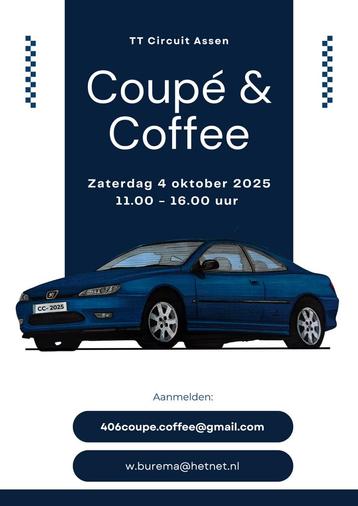 Peugeot 406 Coupe evenement Coupe & Coffee op TT Circuit beschikbaar voor biedingen