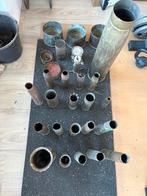 Grote partij originele lege artillerie- en mortierhulzen, Verzamelen, Verzenden, Landmacht, Hulzen of Bodemvondsten