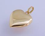 Groot 14 karaat Gouden Hart Hartje Kettinghanger Hanger., Jw, Verzenden, Nieuw, Hart