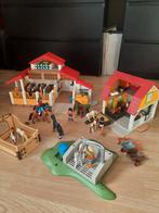 Paarden manege 2 stallen, douche etc playmobil, Ophalen of Verzenden