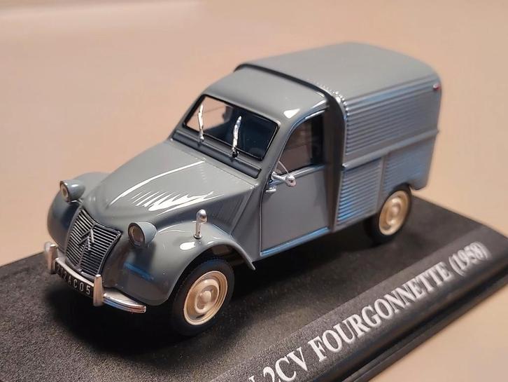 Citroën 2cv Fourgonette 1958 Altaya 1:43  in vitrinedoosje, Hobby en Vrije tijd, Modelauto's | 1:43, Nieuw, Auto, Overige merken