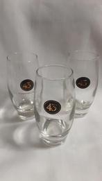 CUARENTA Y TRES LICOR 43 glazen 3 stuks, 13 cm hoog, Verzamelen, Ophalen of Verzenden, Zo goed als nieuw, Borrel- of Shotglas