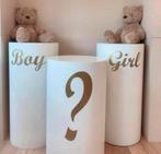 Zuilen wit rond gender reveal sweettable decoratie tafel, Ophalen of Verzenden, Zo goed als nieuw, Verjaardag