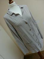 Bruin wit gestreept jasje met zakjes Question  L 42 44, Overige kleuren, Maat 42/44 (L), Ophalen of Verzenden, Zo goed als nieuw