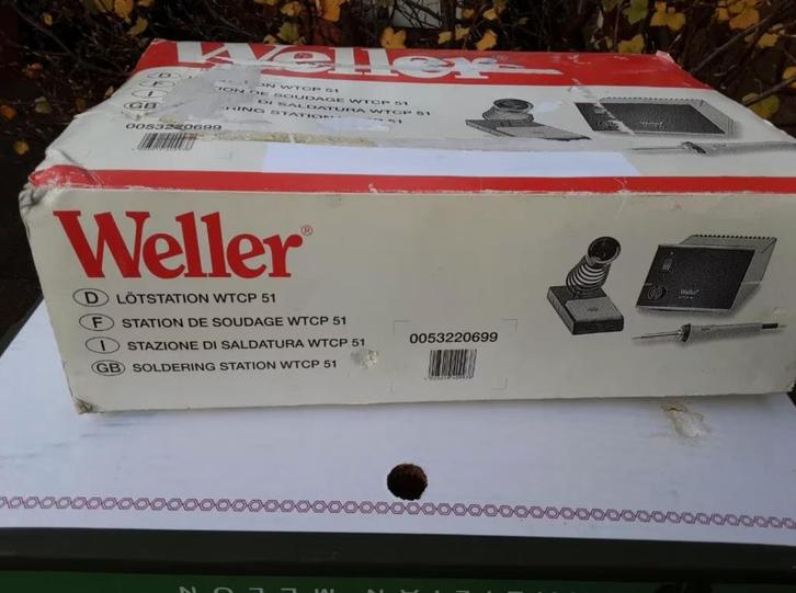 WELLER WTCP 51 COMPLEET STATION - ZGAN, Hobby en Vrije tijd, Elektronica-componenten, Zo goed als nieuw, Ophalen of Verzenden