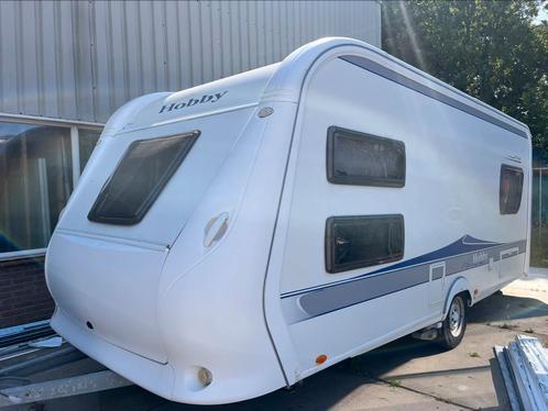 Hobby 495 UK de luxe met stapelbed en veel extra’s, Caravans en Kamperen, Caravans, Particulier, tot en met 5, 1000 - 1250 kg