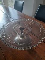 Oude kristallen taartschotel rookglas jaren 30, Antiek en Kunst, Ophalen of Verzenden