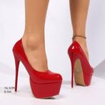 Nieuwe kinky rode lak Stiletto Hakken 16,5 cm, Pumps, Verzenden, Nieuw, Rood