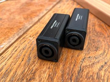 2x Neutrik xlr naar speakon adapter verloop NA4MP-F beschikbaar voor biedingen