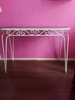 Smeedijzer sidetable, Ophalen, Gebruikt, 150 tot 200 cm, 25 tot 50 cm