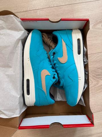 Nike Air Max 1 “Corduroy-Coral Blue” beschikbaar voor biedingen