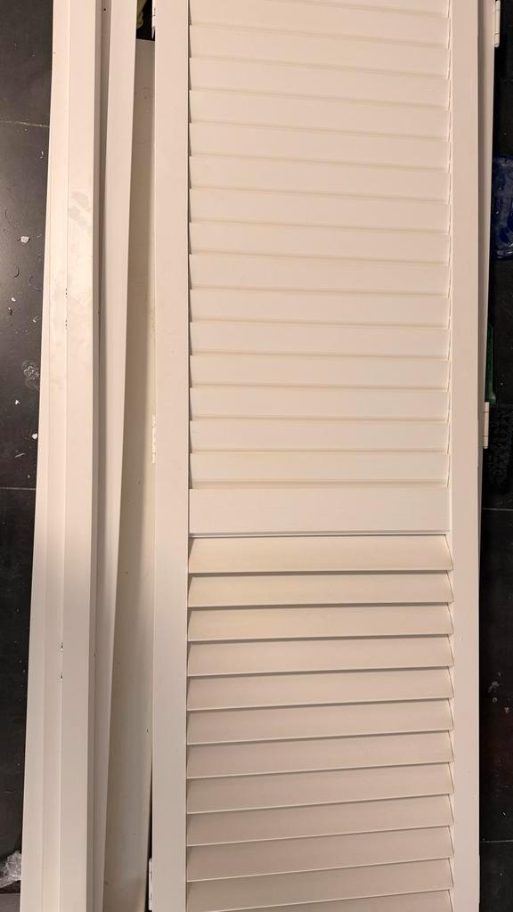 Witte Shutter Ramen, Doe-het-zelf en Verbouw, Deuren en Horren, Gebruikt, Overige typen, 215 cm of meer, Minder dan 80 cm, Hout
