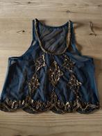 Topje blauw met goude pailletten, maat 36, Kleding | Dames, Tops, Blauw, Nieuw, Ophalen of Verzenden, Maat 36 (S)