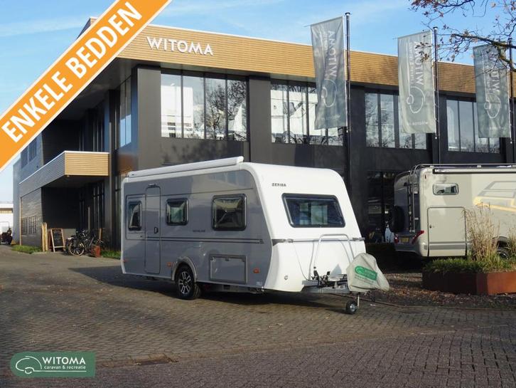 Eriba Novaline 470 50 jaar Witoma voordeel!, Caravans en Kamperen, Caravans, Bedrijf, tot en met 3, 1000 - 1250 kg, Standaardzit