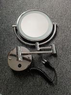 Nieuwe makeup spiegel met verlichting zilver, Ophalen of Verzenden, Nieuw, Rechthoekig, Minder dan 100 cm
