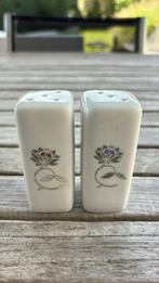 Vintage Peper en Zout Stel,Lotusbloem, Pottery Trudiana '60, Huis en Inrichting, Keuken | Servies, Overige typen, Ophalen of Verzenden