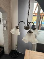 Hanglamp + 2 Bijpassende Tafellampen, Huis en Inrichting, Lampen | Hanglampen, Ophalen, Gebruikt, Glas, Minder dan 50 cm