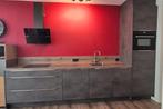 Complete keuken betonlook incl apparatuur; lengte 350cm, Huis en Inrichting, Keuken | Complete keukens, Ophalen, Enkelwandige keuken