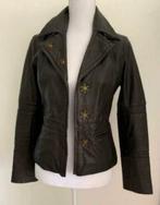 Leren donker bruine STEPS Jasje maat S!, Bruin, Verzenden, Zo goed als nieuw, Steps