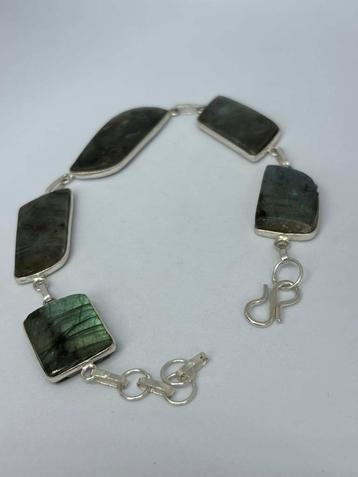 Labradoriet Edelsteen Armband - Handgemaakt beschikbaar voor biedingen