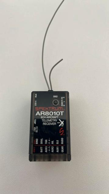 Spektrum AR8010T 8kanaals ontvanger, met telemetry optie beschikbaar voor biedingen