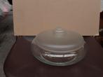 Koektrommel met satin mat glazen deksel, Antiek en Kunst, Ophalen