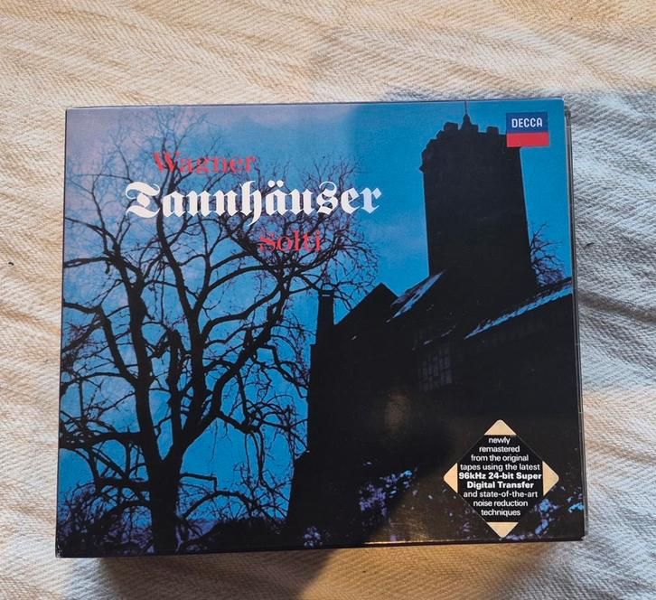 Wagner - Tannhäuser - Solti - Decca Boxset, Cd's en Dvd's, Cd's | Klassiek, Zo goed als nieuw, Opera of Operette, Romantiek, Met libretto