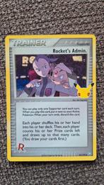 Rocket's admin pokemonkaart, Hobby en Vrije tijd, Verzamelkaartspellen | Pokémon, Ophalen of Verzenden, Zo goed als nieuw, Losse kaart