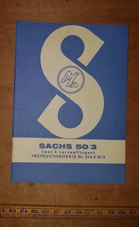 Instructieboekje Sachs 50/3  1961, Fietsen en Brommers, Handleidingen en Instructieboekjes, Zo goed als nieuw, Ophalen of Verzenden