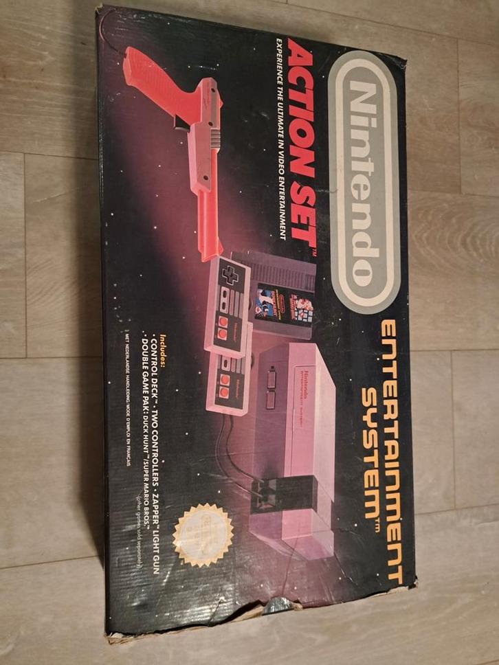 Nintendo NES Compleet in Doos - Super Mario Bros/Duck Hunt, Spelcomputers en Games, Games | Nintendo NES, Gebruikt, 2 spelers