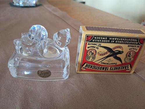 Kristallen beer met bal. Chrystal d'arques, Antiek en Kunst, Antiek | Glas en Kristal, Ophalen of Verzenden