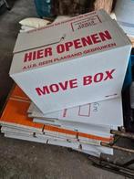 Professionele verhuisdozen 2 euro per stuk, Doe-het-zelf en Verbouw, Kratten en Dozen, Ophalen, Doos, Minder dan 50 cm, Zo goed als nieuw