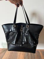 Zwarte Karen Millen shopper - tas met goud hardware., Ophalen of Verzenden, Gebruikt, Zwart, Shopper