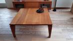 Massief kersenhouten salontafel - 100x100 cm, Huis en Inrichting, Ophalen, Gebruikt, 50 tot 100 cm, Vierkant