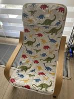 Ikea Poang kinderfauteuil met dinosaurus hoes, Ophalen of Verzenden, Zo goed als nieuw, Stoel(en)