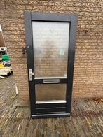 Voordeur met dubbel glas en brievenbus 210,5 x 92,6, Ophalen, Gebruikt, 80 tot 100 cm, Buitendeur