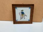 Delfts Blauw Tegeltje met Ruiter WD-026, Antiek en Kunst, Antiek | Wandborden en Tegels, Ophalen