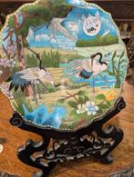 Cloisonne bord. 23 cm doorsnede €110, Antiek en Kunst, Ophalen