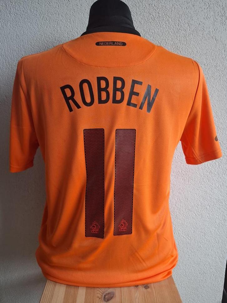 Arjen Robben Oranje Shirt - Nike - 2010 - Maat M, Kleding | Heren, Sportkleding, Zo goed als nieuw, Overige typen, Oranje, Ophalen of Verzenden