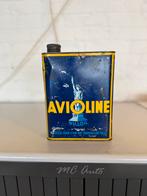 AVIOLINE oud 2 liter olieblik, Verzamelen, Merken en Reclamevoorwerpen, Gebruikt, ., ., .