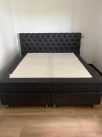 Boxspring grijs Totaalbed 180x200, Huis en Inrichting, Slaapkamer | Boxsprings, Ophalen, Gebruikt, Tweepersoons, 180 cm
