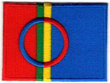 Lapland vlag stoffen opstrijk patch embleem beschikbaar voor biedingen