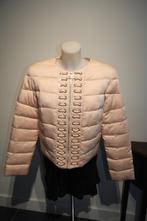 Elisabetta Franchi nieuwe poeder roze jas gouden hanger IT46