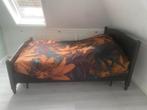 Bed 140x200, Huis en Inrichting, Slaapkamer | Bedden, Ophalen, Gebruikt, Zwart, Tweepersoons