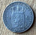 halve gulden 1861 Willem III, Postzegels en Munten, Munten | Nederland, Ophalen, ½ gulden, Koning Willem III, Zilver
