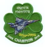 Griekse luchtmacht patch 114 wing M2000 Green fighters, Verzamelen, Militaria | Algemeen, Embleem of Badge, Overige gebieden, Luchtmacht