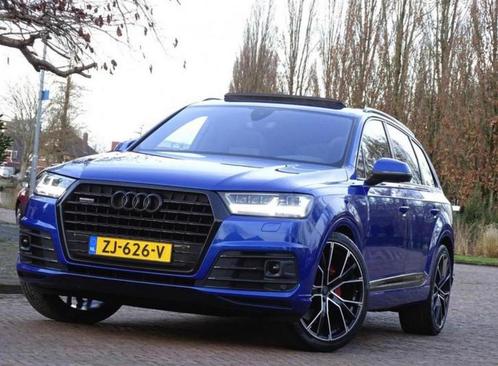 Audi Q7 3.0TFSI 245KW Quattro Tiptr8 2016 Blauw, Auto's, Audi, Particulier, Q7, 4x4, ABS, Achteruitrijcamera, Adaptieve lichten